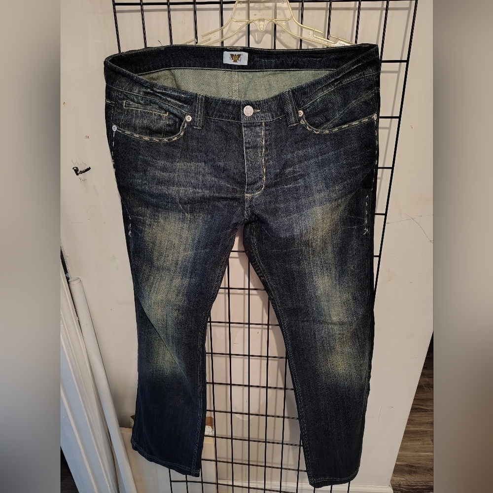 Antik Denim Blue Button Fly Denim Jeans